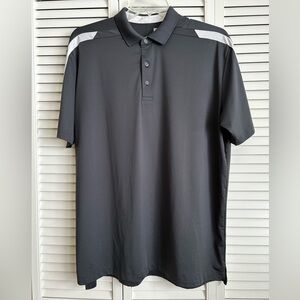 Callaway Opti-Dry Golf Polo Shirt Stretch Short Sleeve Men's Large Gray White
